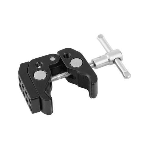 CAMVATE Multi-Purpose Super Crab Clamp with T-Handle and Dual-Ended 1/4-20 Male Thumbscrew Adapter 